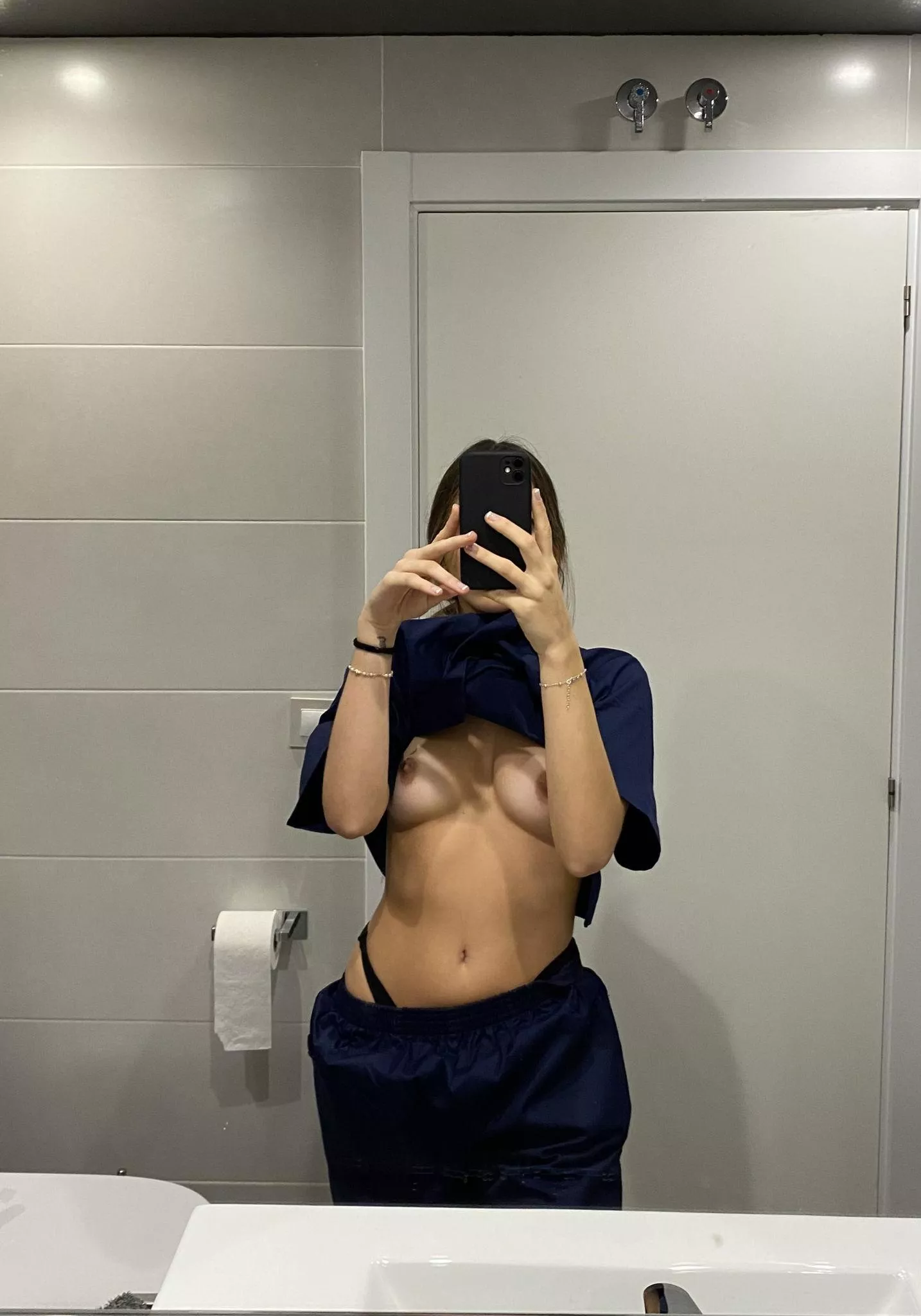 I don't look very sexy with my scrubs on, but things change when I take them off