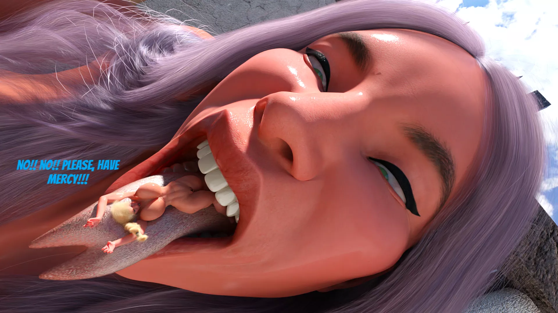 {Image} Giantess - Arena Goddess [Art by BiggestBrawler] [Female Pred] [Female Prey] [Comic]