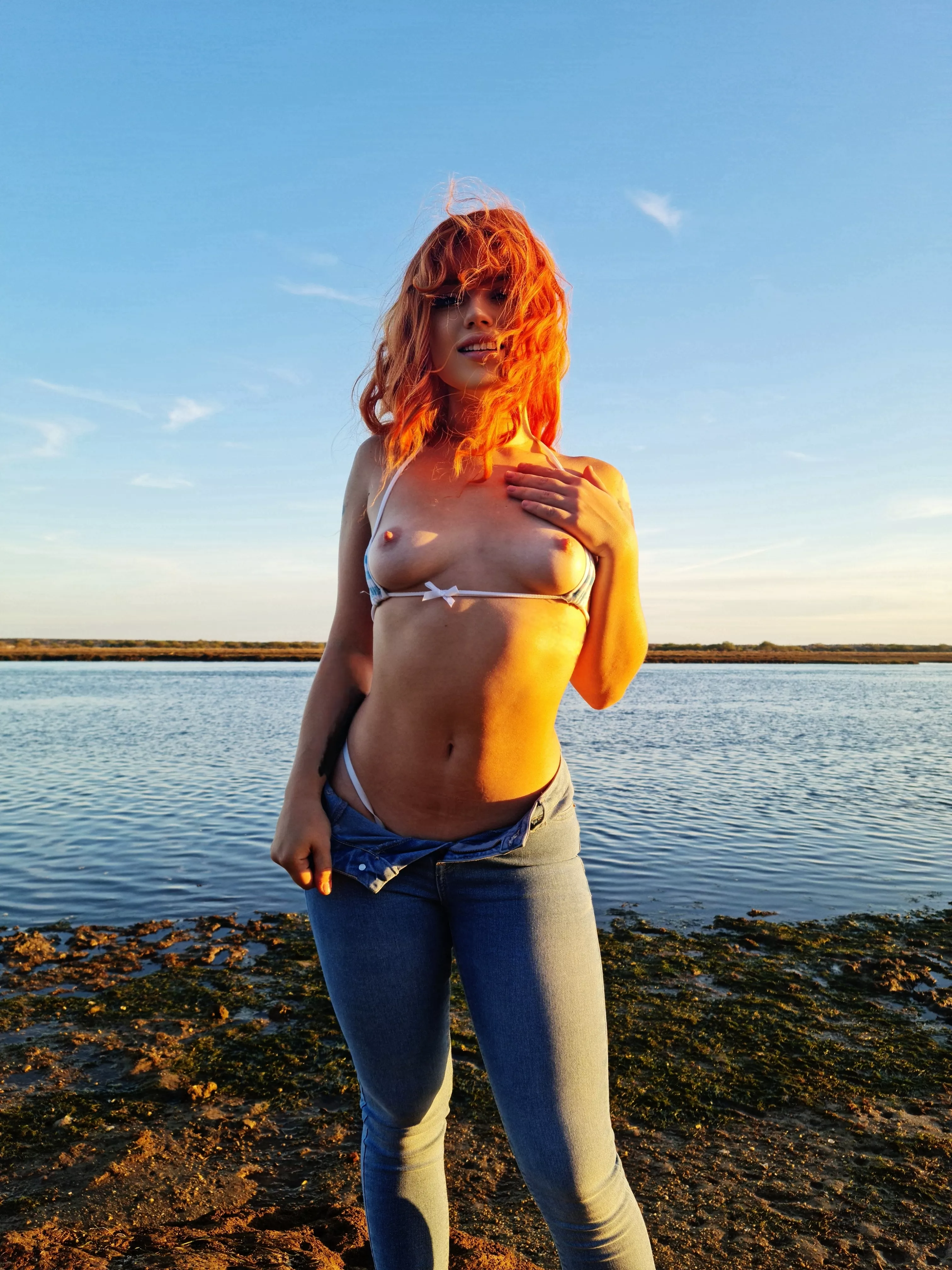 My ex boyfriend said that my boobs are too small, so I decided to show them off in public