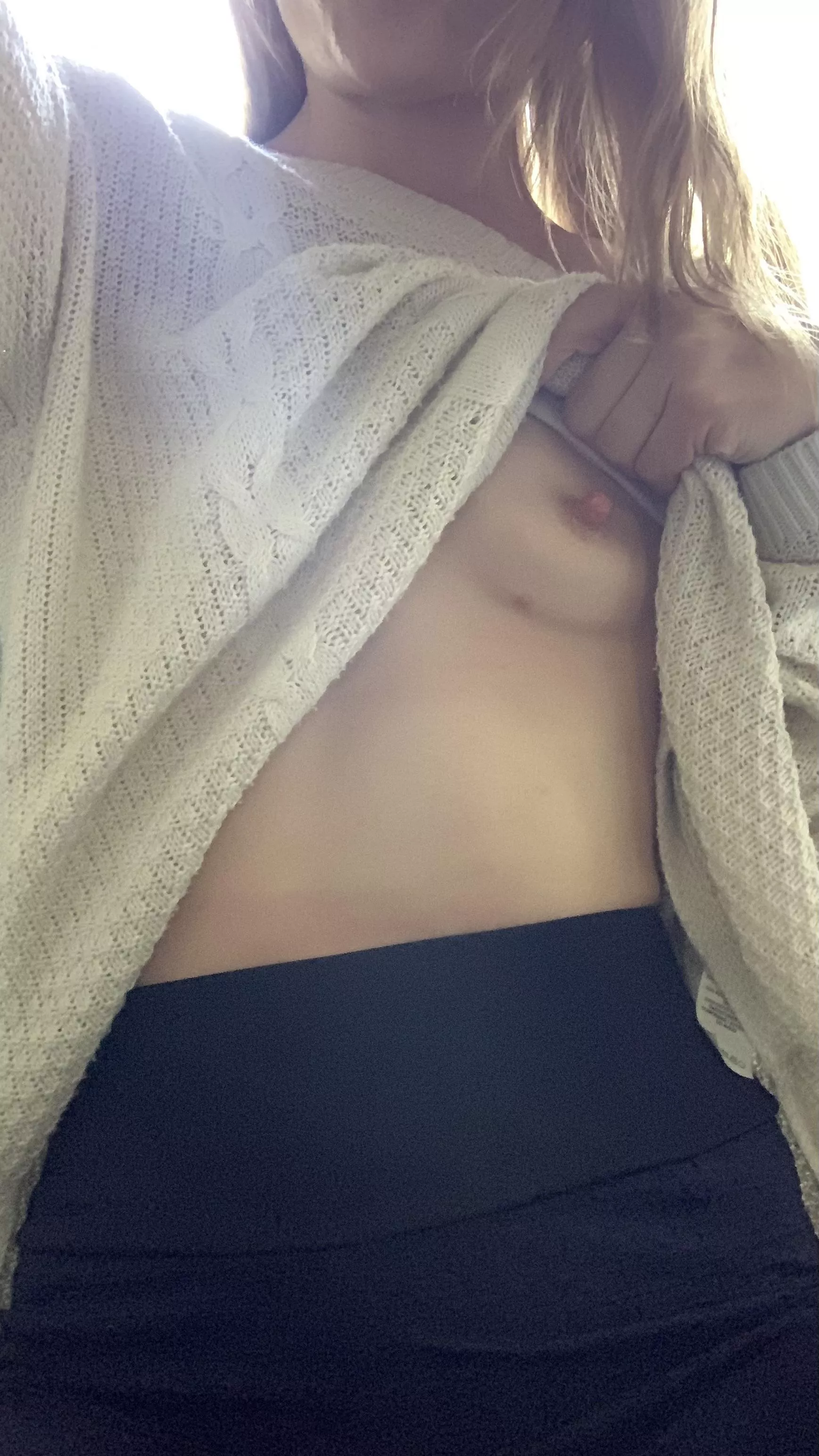 Suck on my hard nipples!