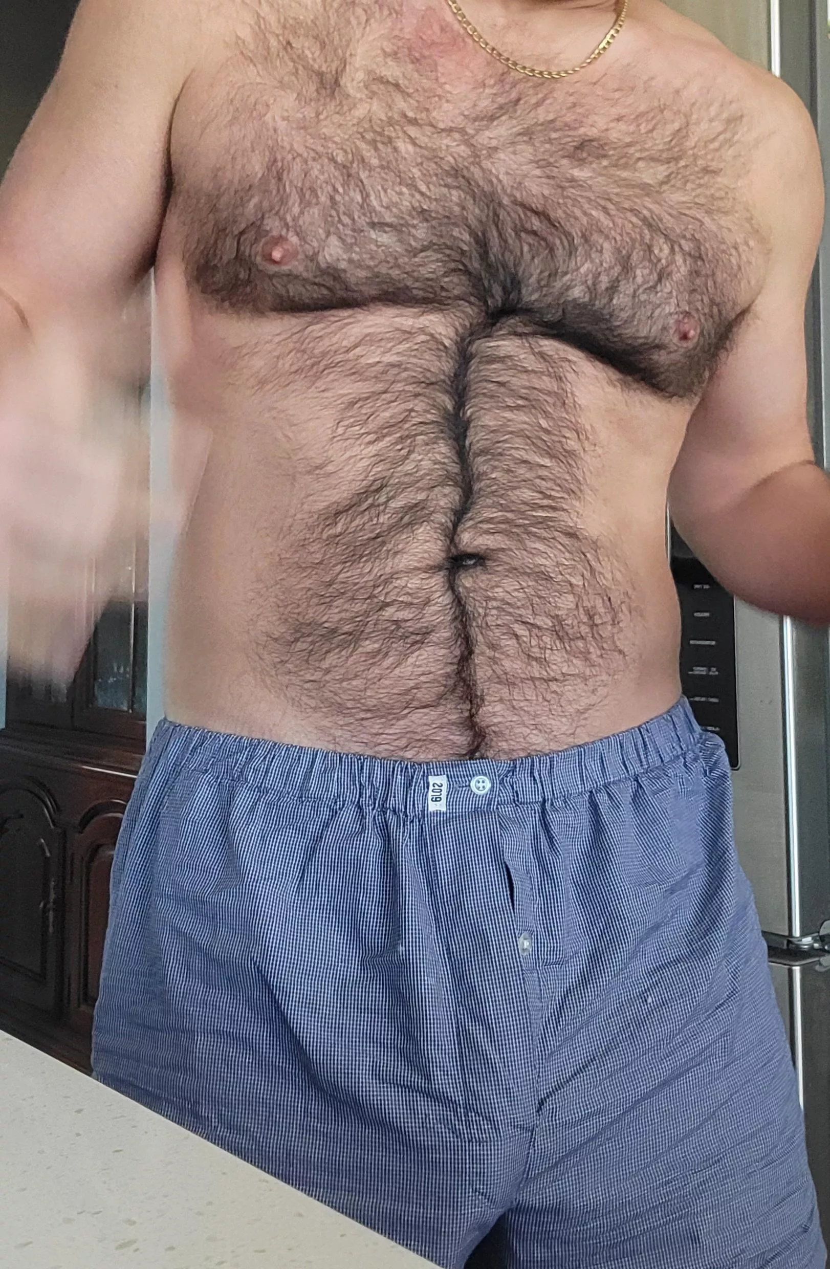 (38)hairy chest