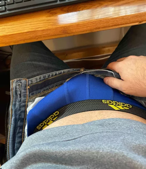Always bulging when I work at home