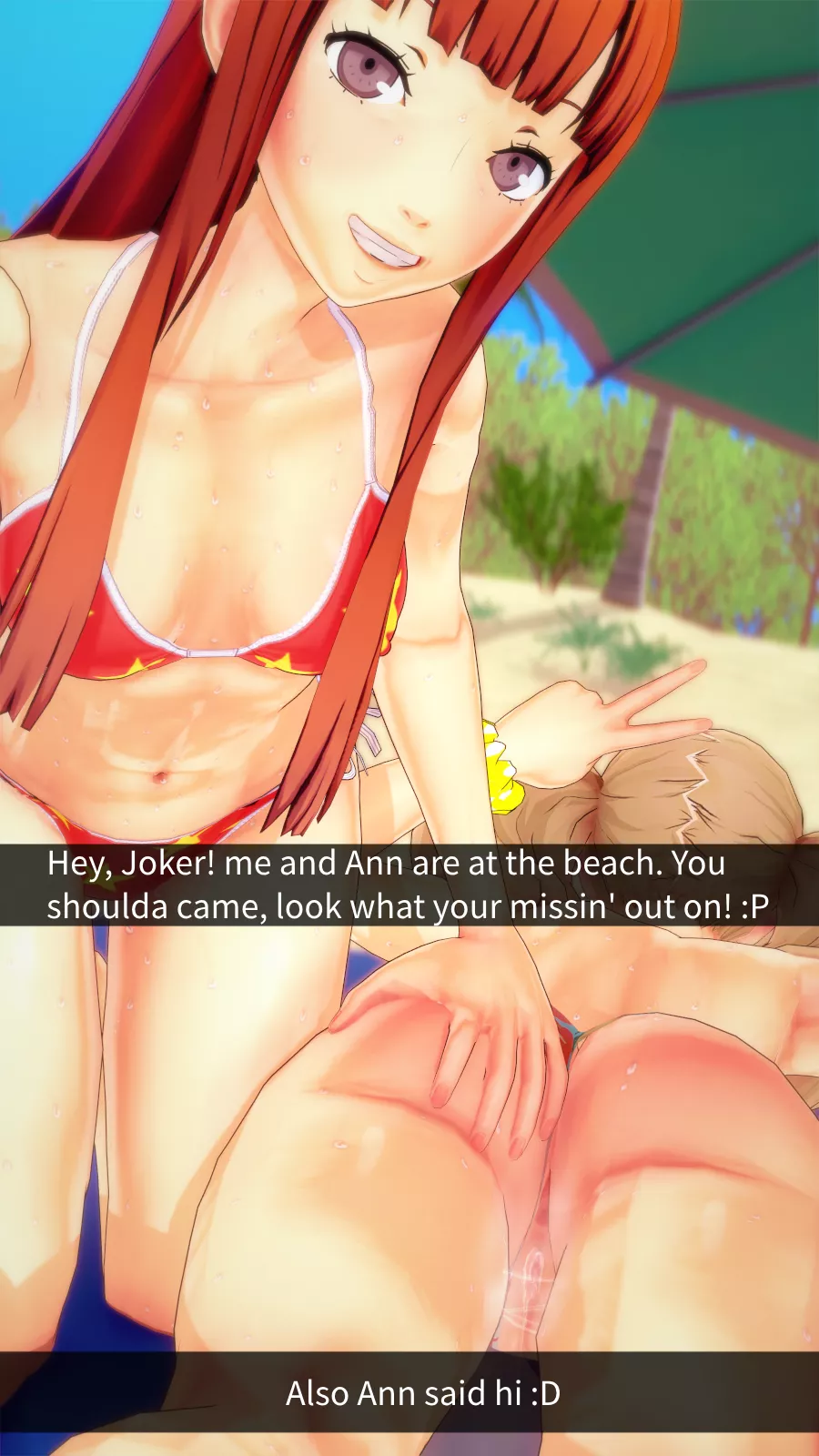 Ann and Futaba beach snap (by me)