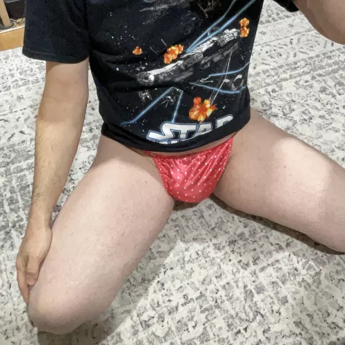 Assuming the position to suck your dick.