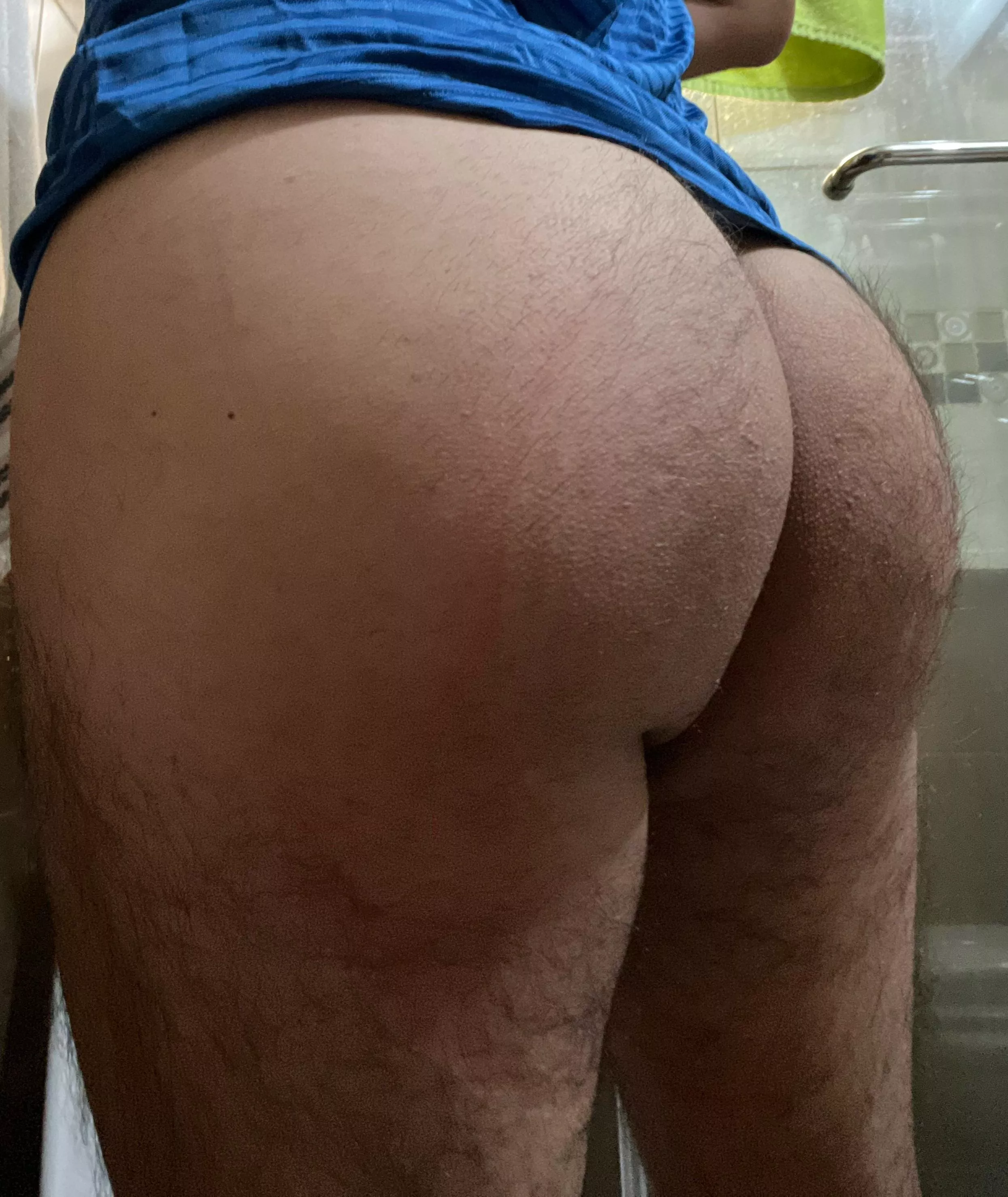 AZ boy a little shy about hi hairy ass and legs. What do you think?