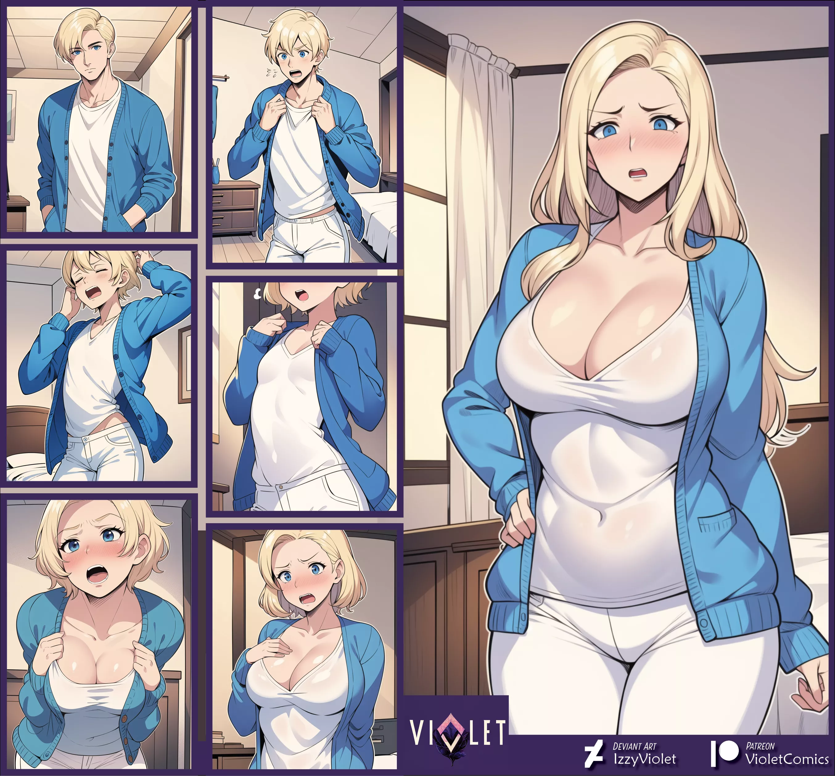 Borrowing Sister's Sweater