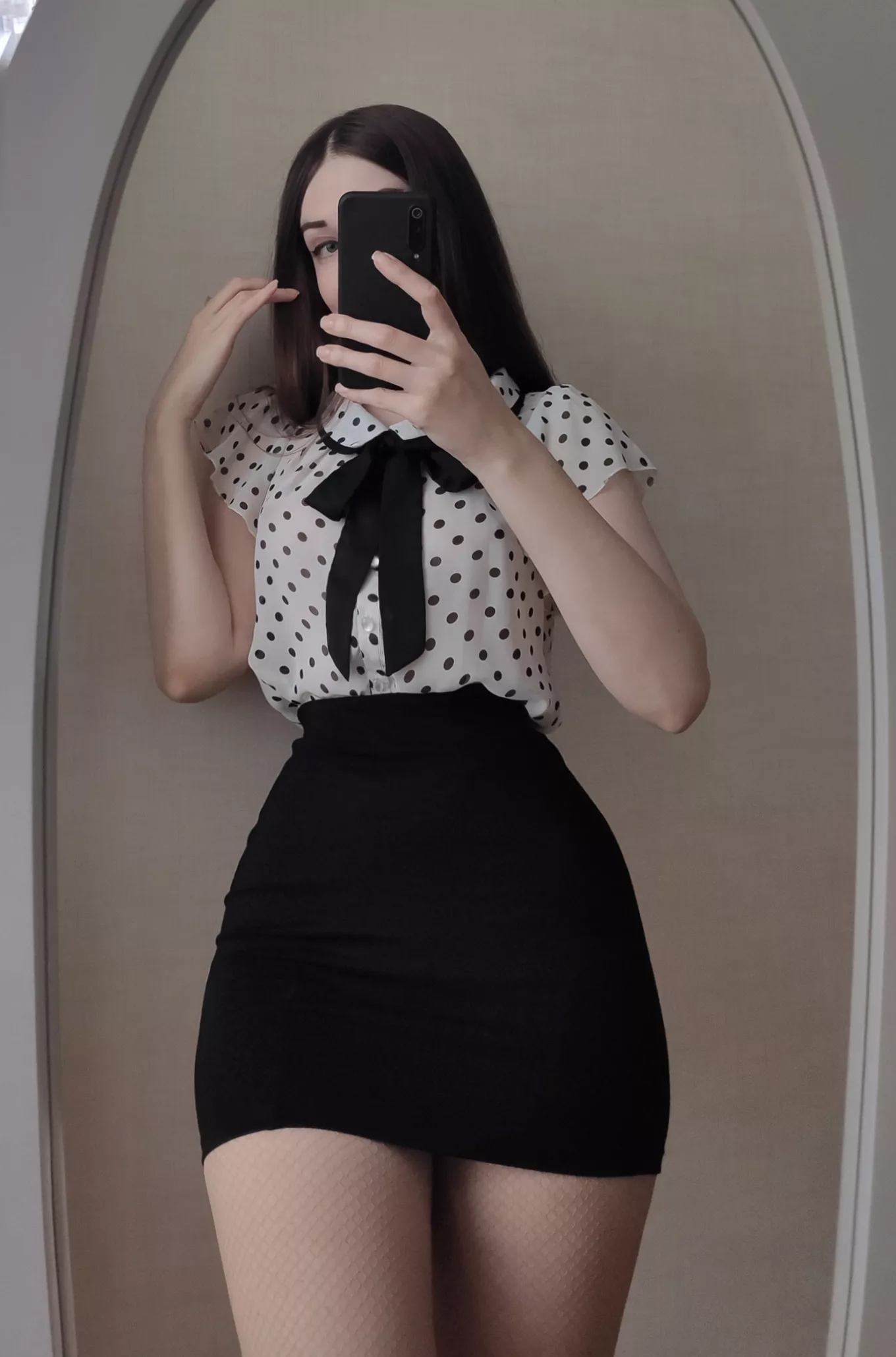 boss loves fishnet tights