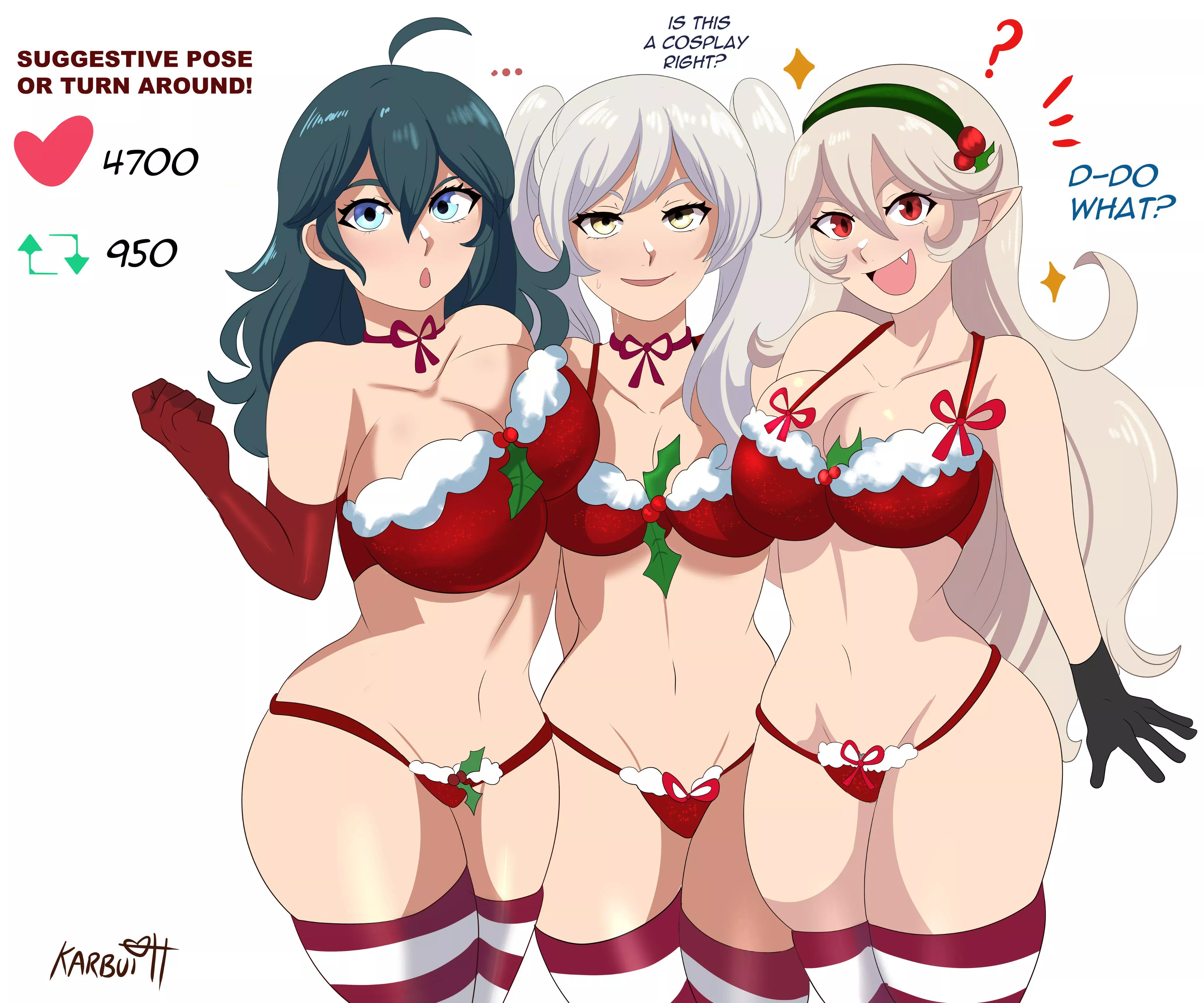Christmas Byleth, Robin and Corrin