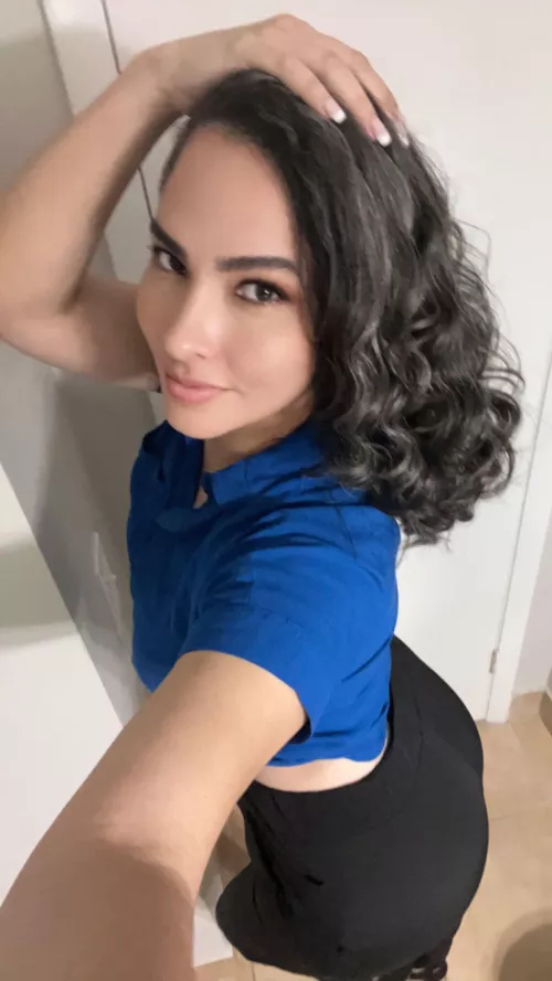 Classy girl going to work