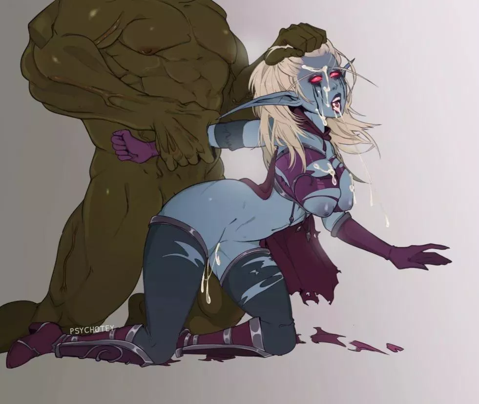 Despite her powerful position, Sylvanas became nothing more than a broken toy for the Horde, fated to be used by the Orcs over and over. (PsychoTey) Despite her powerful position, Sylvanas became nothing more than a broken toy for the Horde, fated to be used by the Orcs over and over. (PsychoTey)