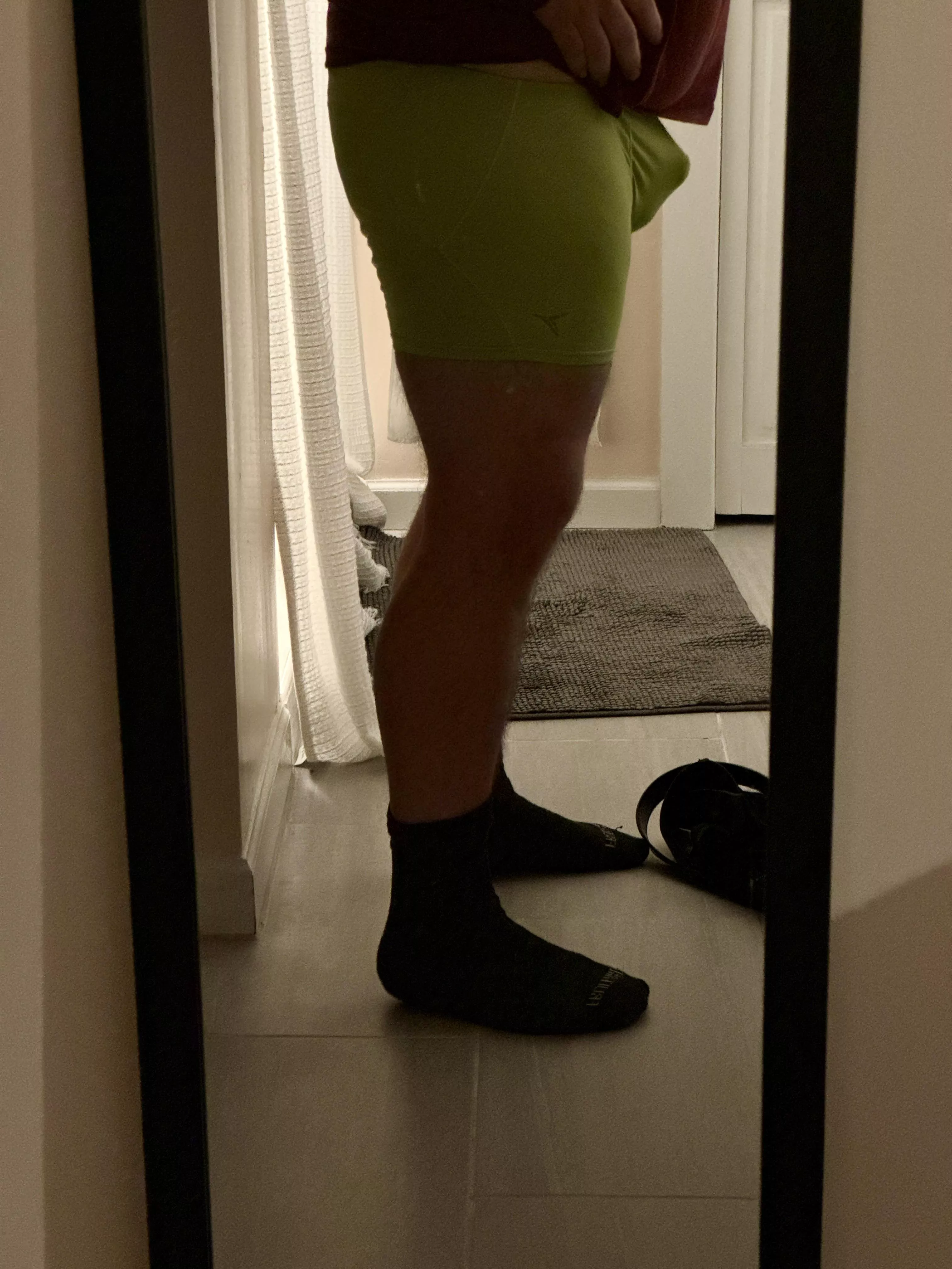 Early morning thighs said hello.