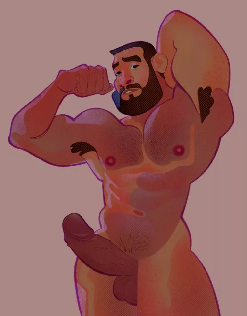 Flexing (Art by me)
