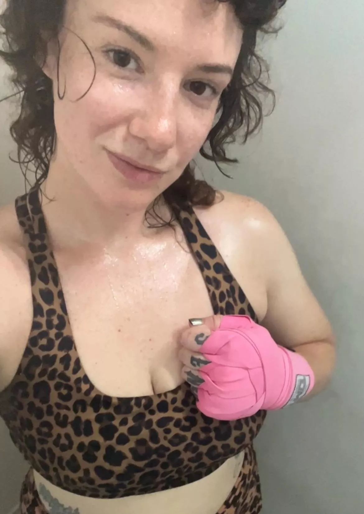 Glistening at Muay Thai