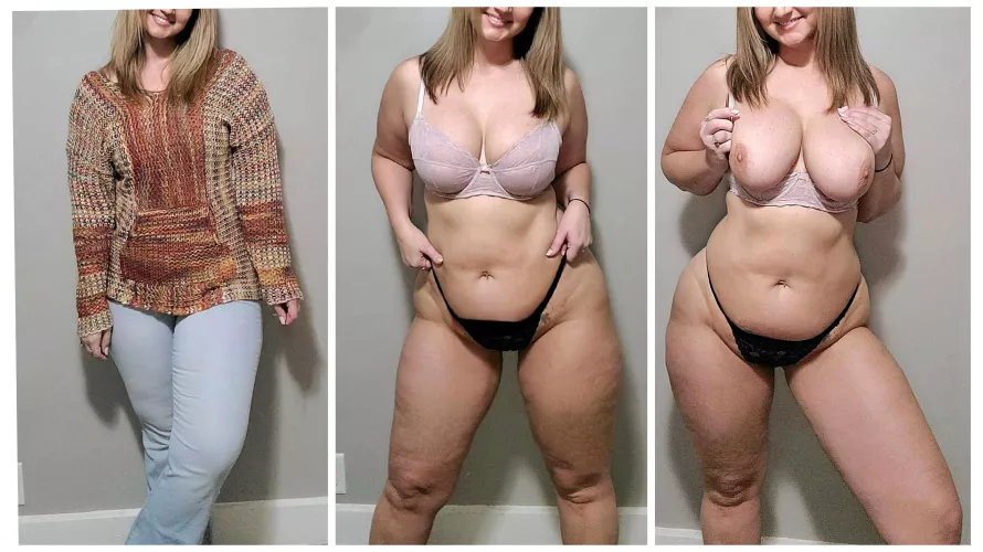 Got ready for work then got undressed for you. 1st post