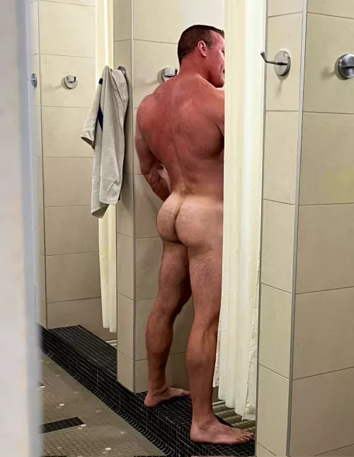 Gym shower daddy