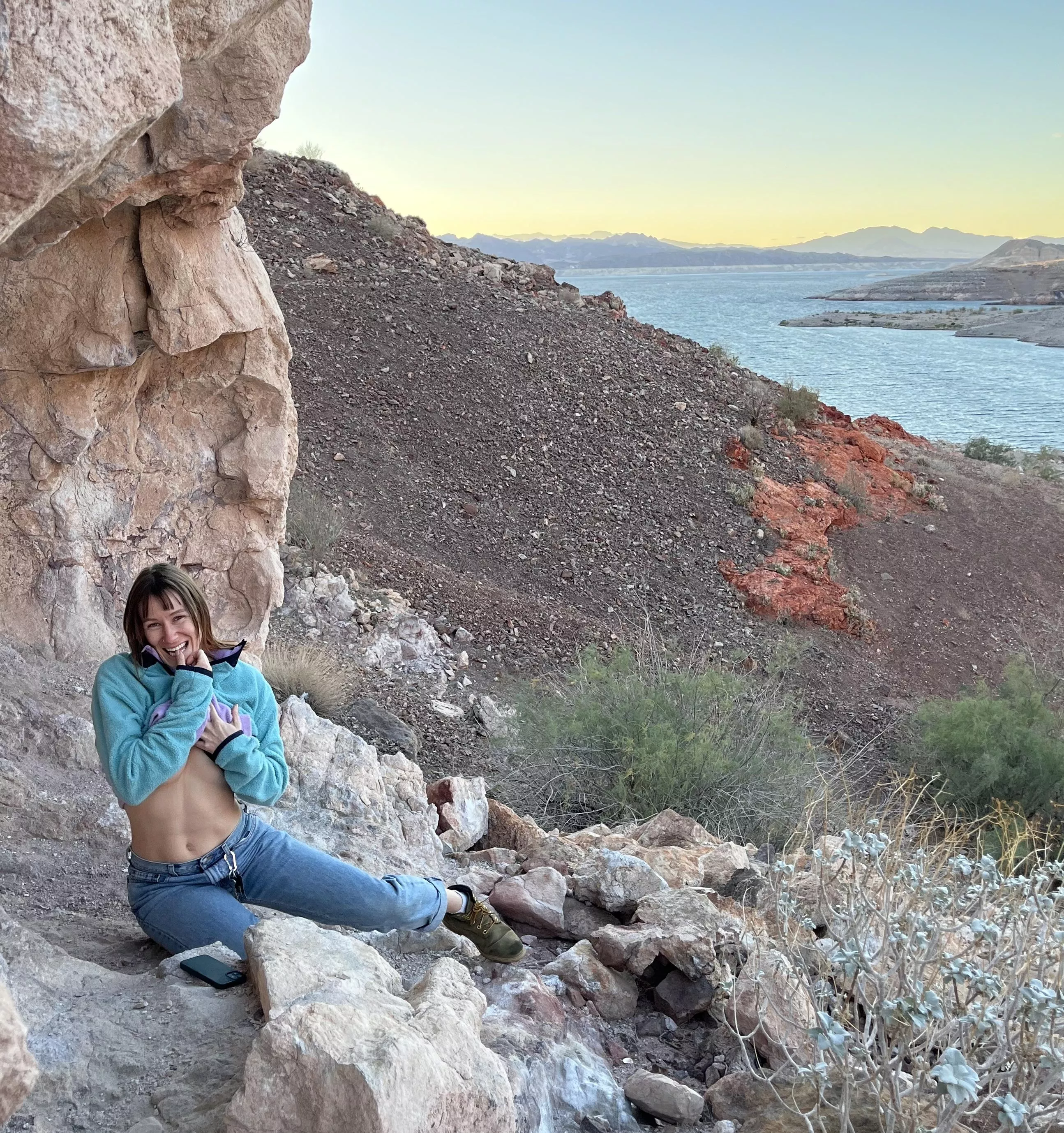 Happy with this little hidden campsite 😊