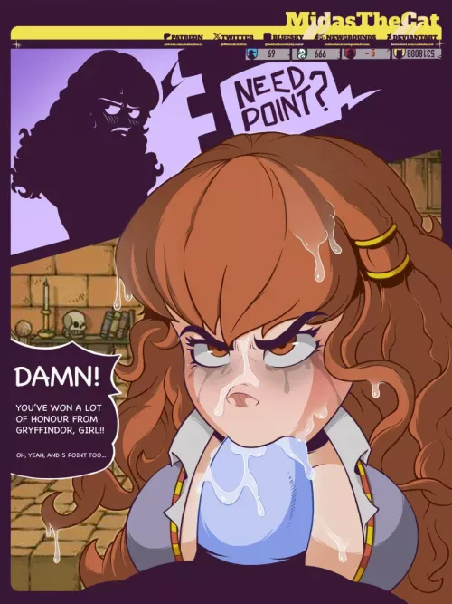 Hermione Sucking Cock for Gryffindor Points