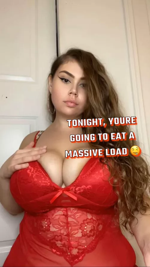 Hope You Came With A Big Appetite Because Tonight You’re Going To Eat A MASSIVE Load 🤤