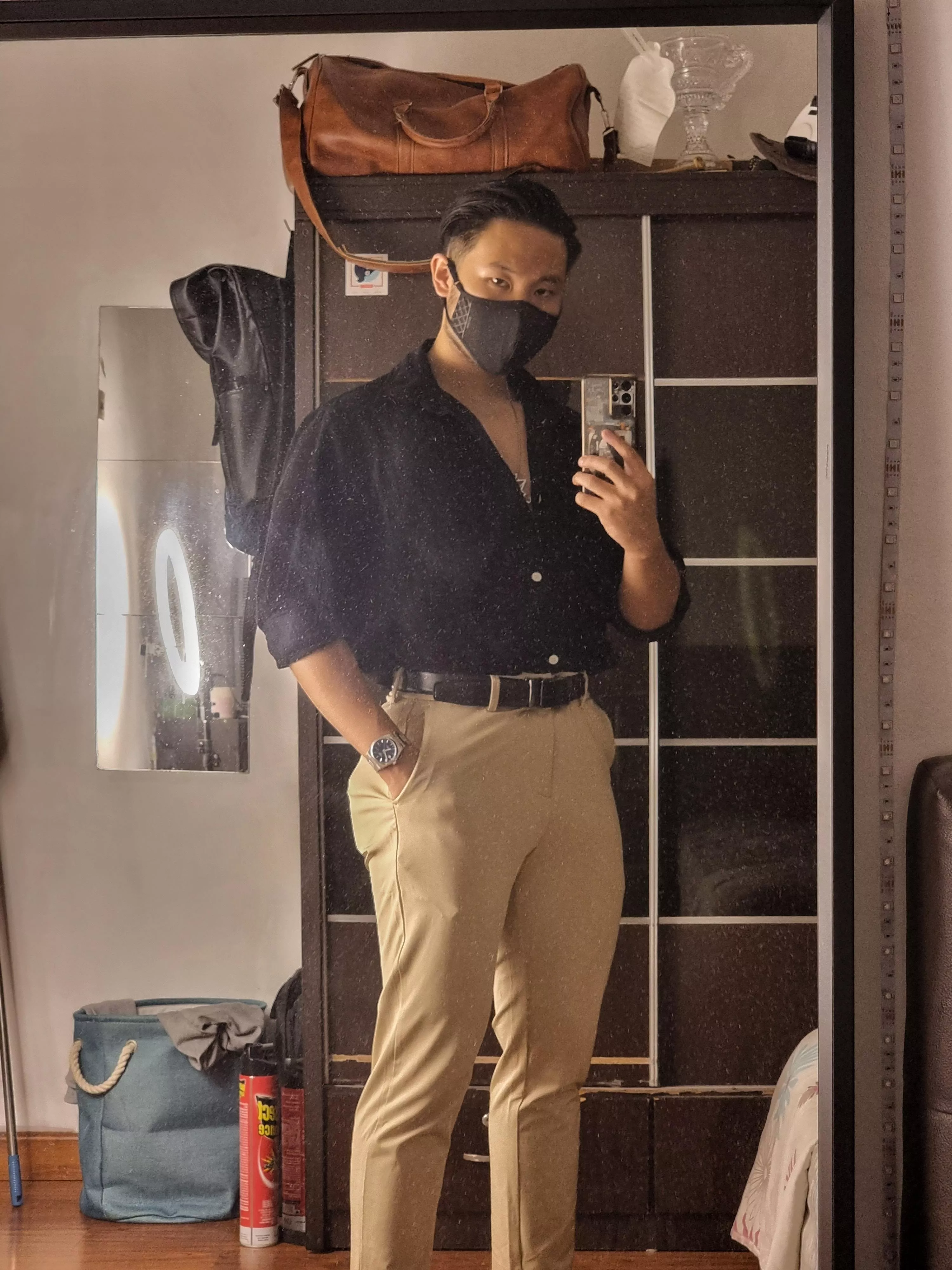 I come home from work looking like this, wyd?