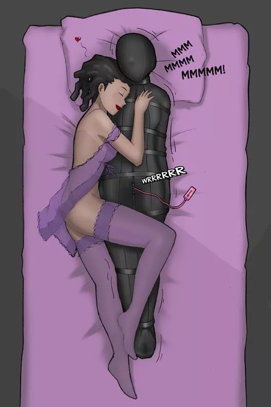 I doubt I could sleep like this. By morning my mind would be broken