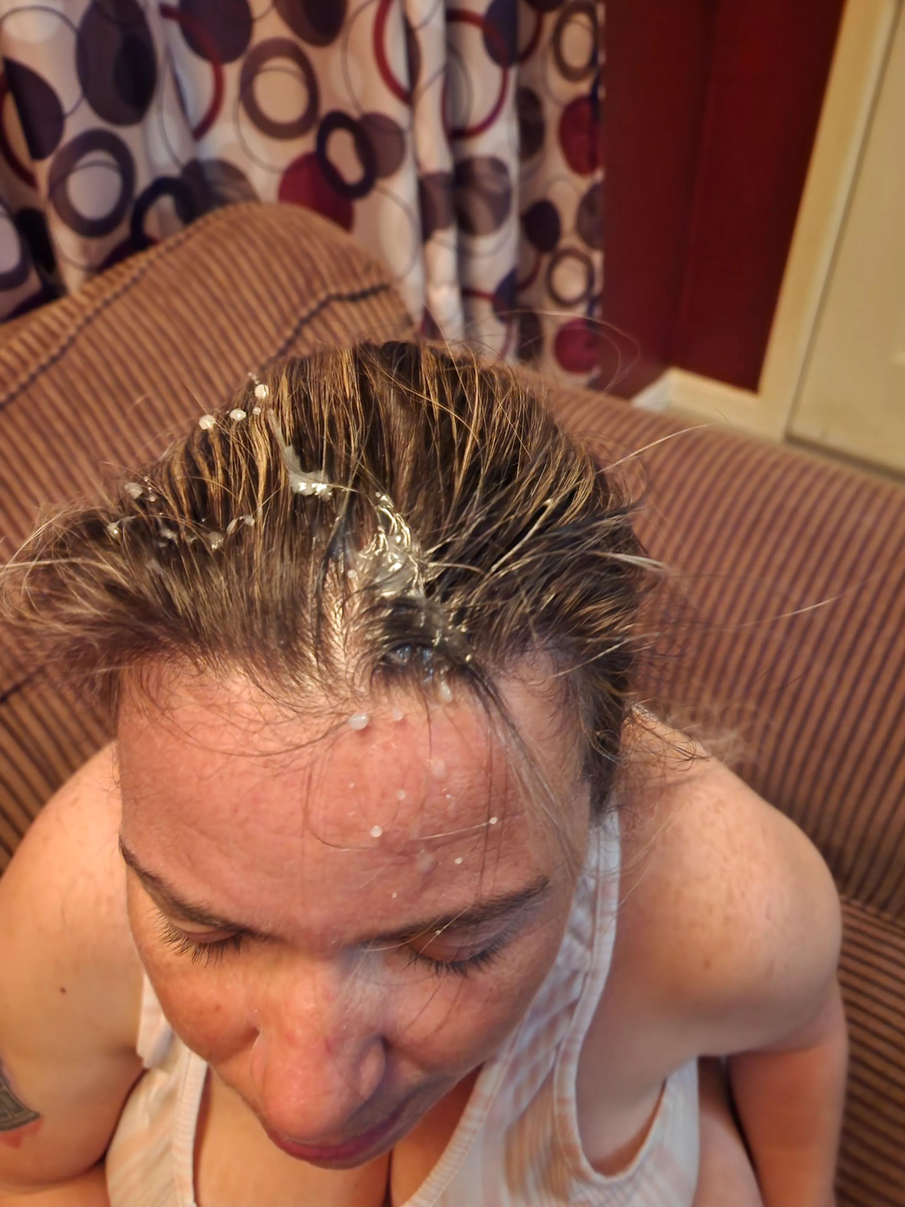 I love getting my hair and face messy 🥵🤩