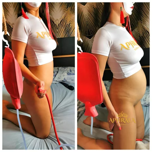 I'm too full...will you be a gentleman and refill my enema bag.