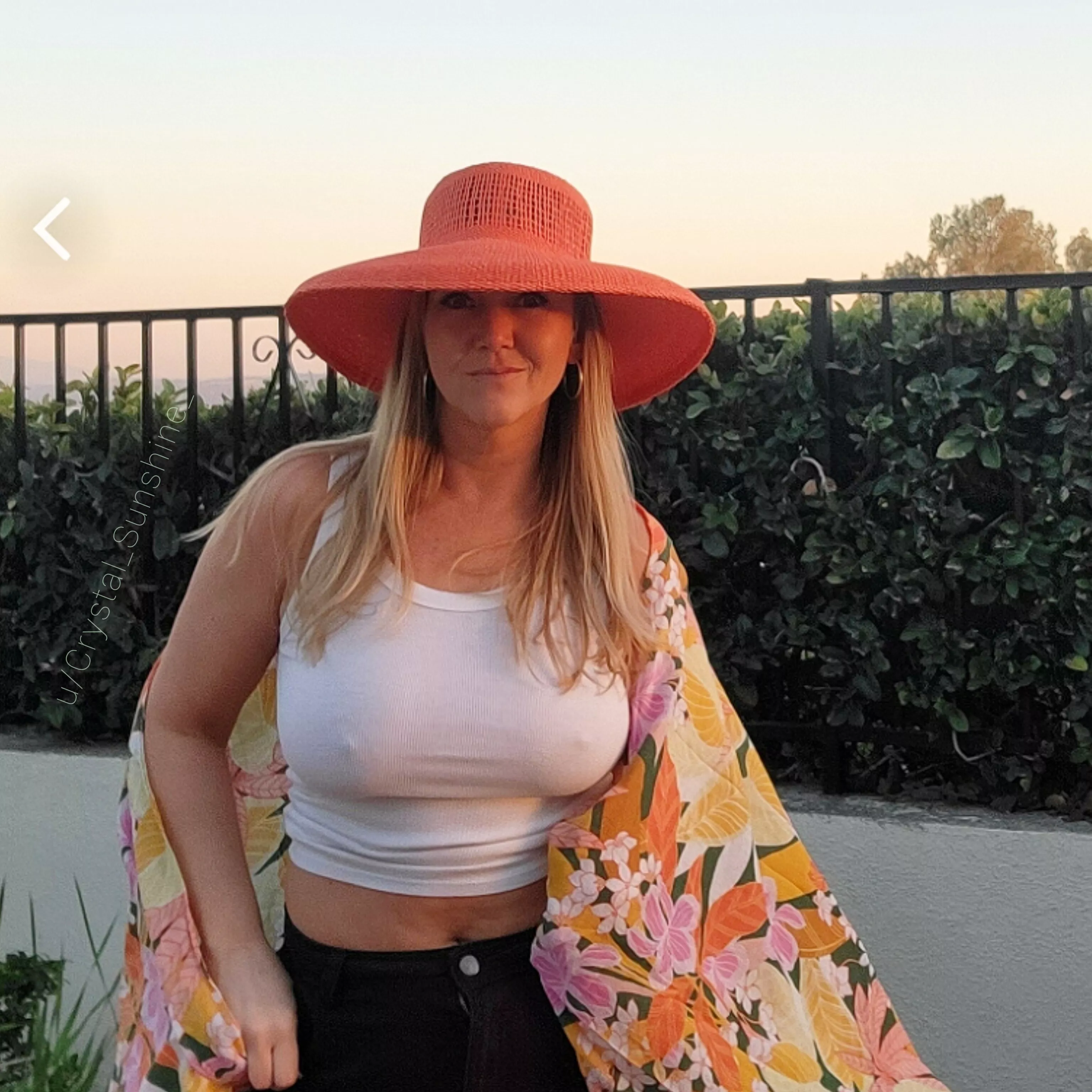 Is my hat what stands out the most? [F49]