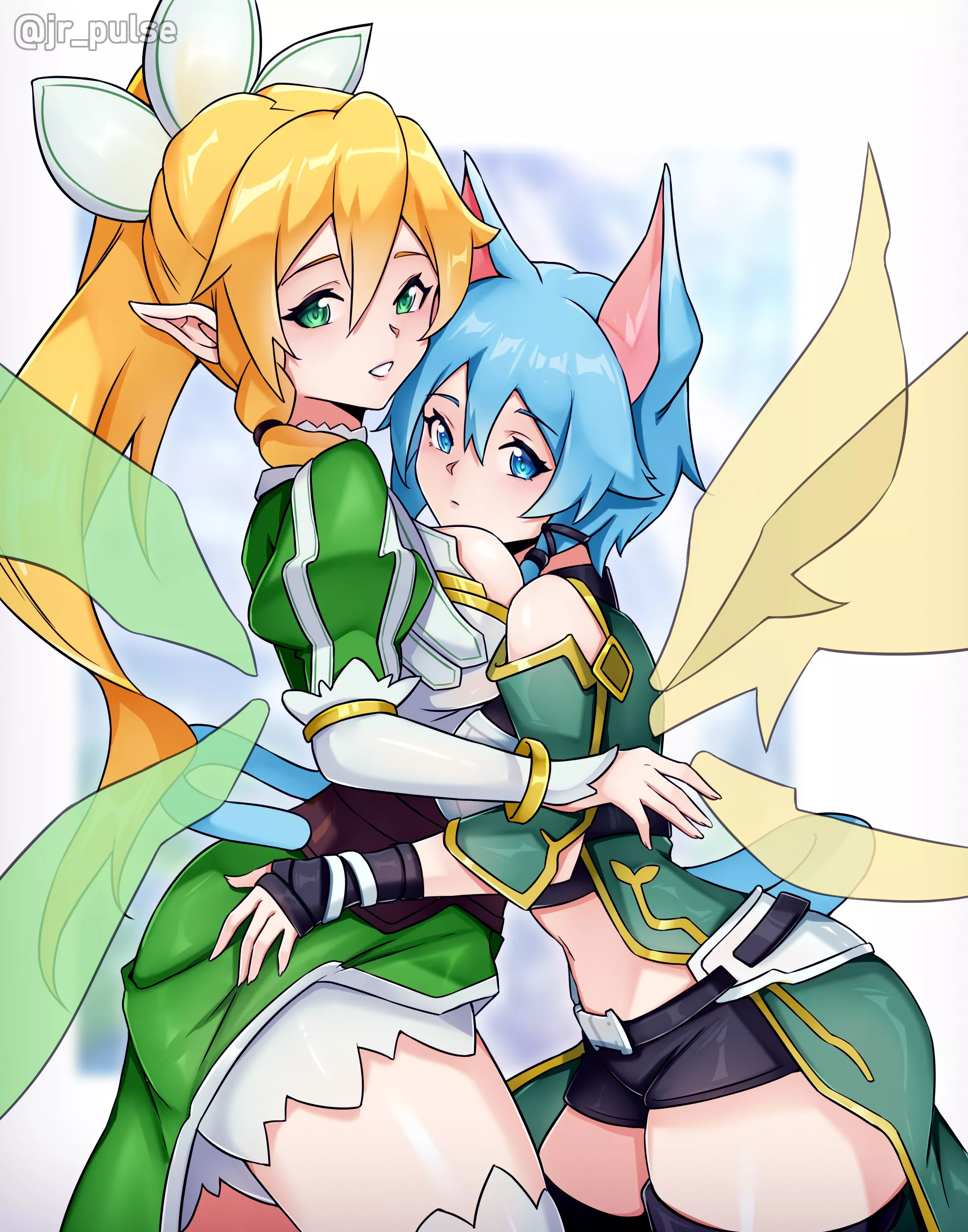 Leafa n Sinon (jr_pulse) [Sword Art Online]