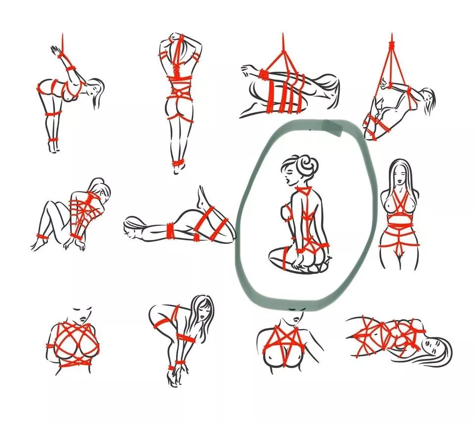 Looking for the circled pose name and how to tie it