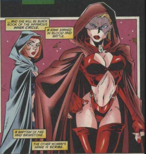 Madelyne and Scribe [X-Man #23]