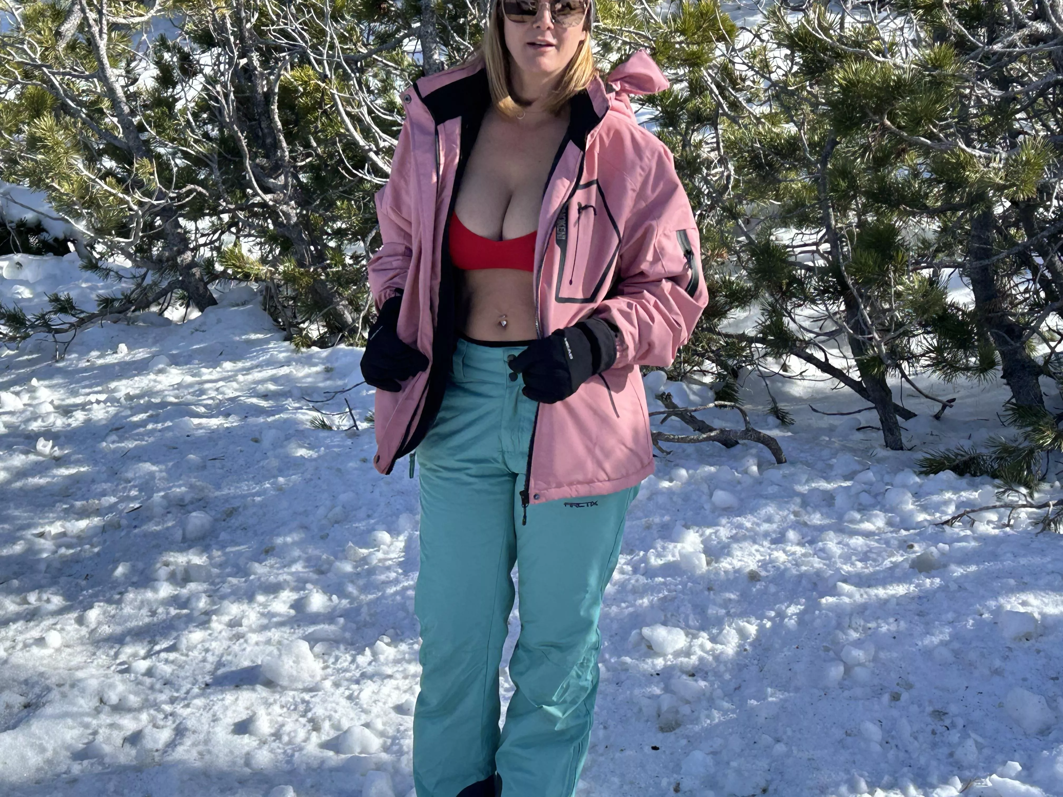 Milf in the snow