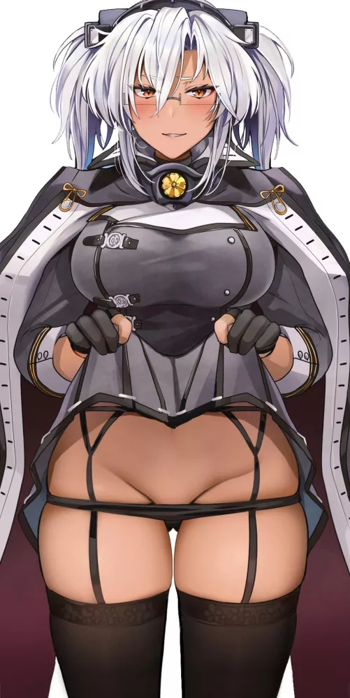 Musashi showing her lowleg panties