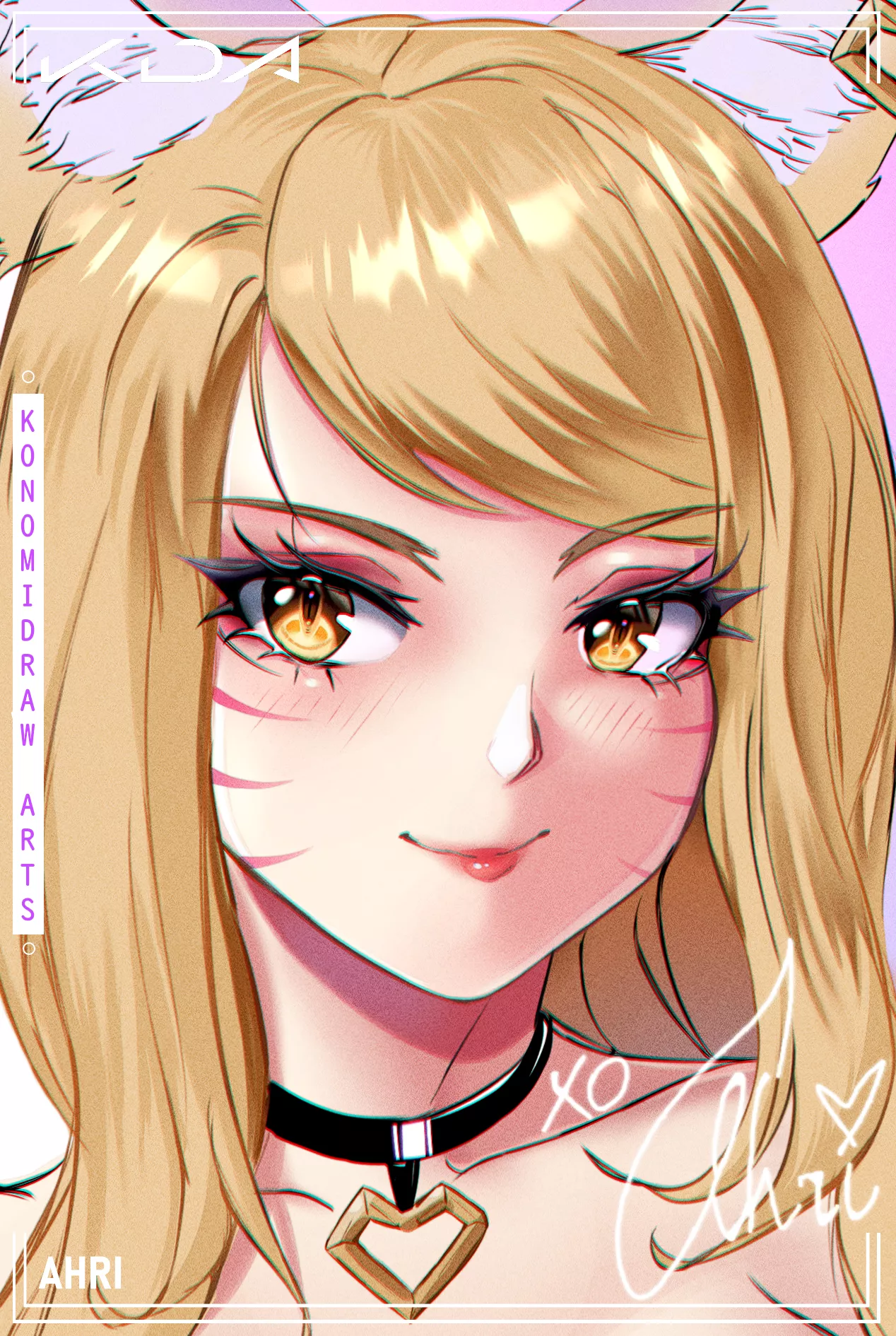 My drawing WIP of KDA Ahri ^^