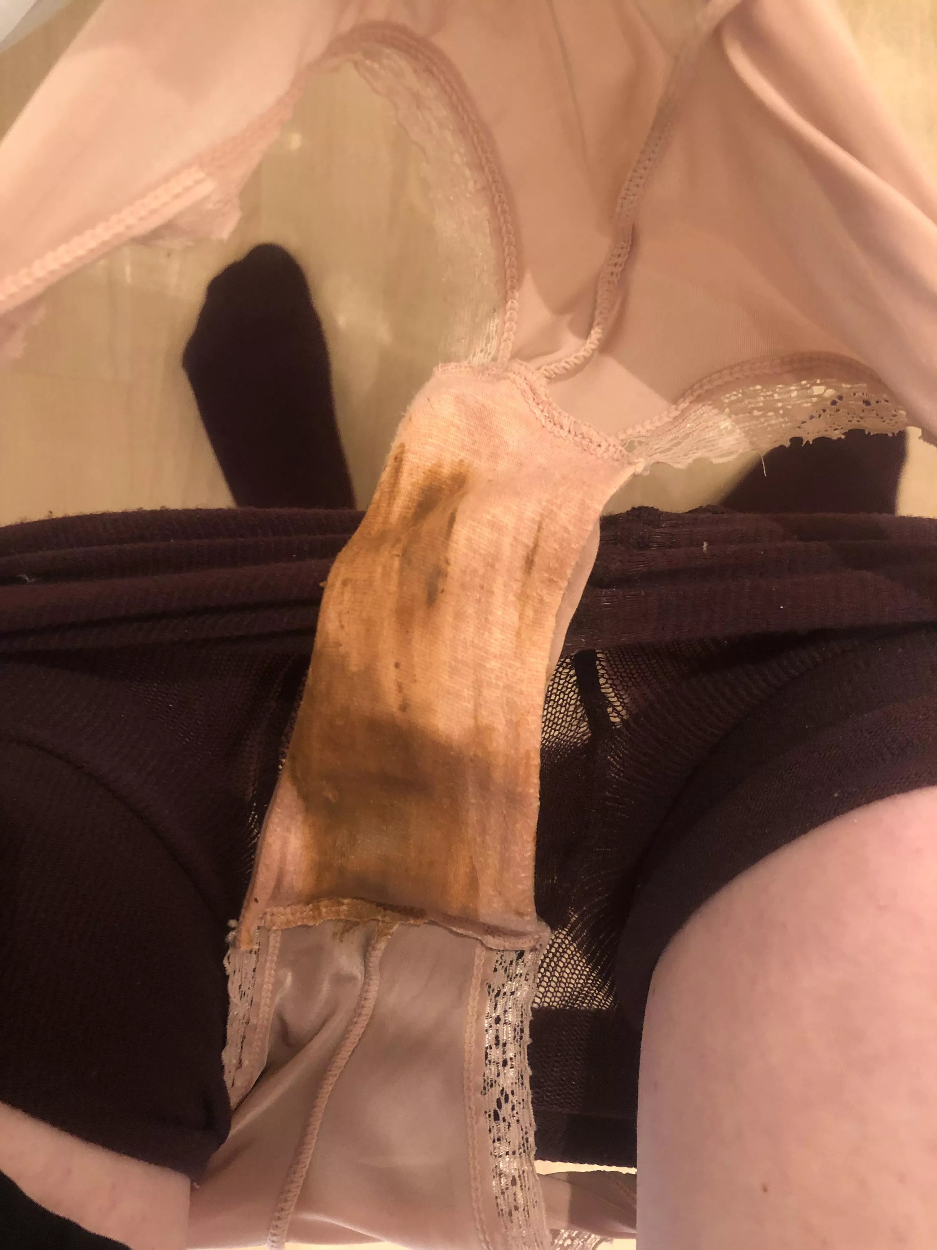 My sweaty gym panties were made for hard core skid marks