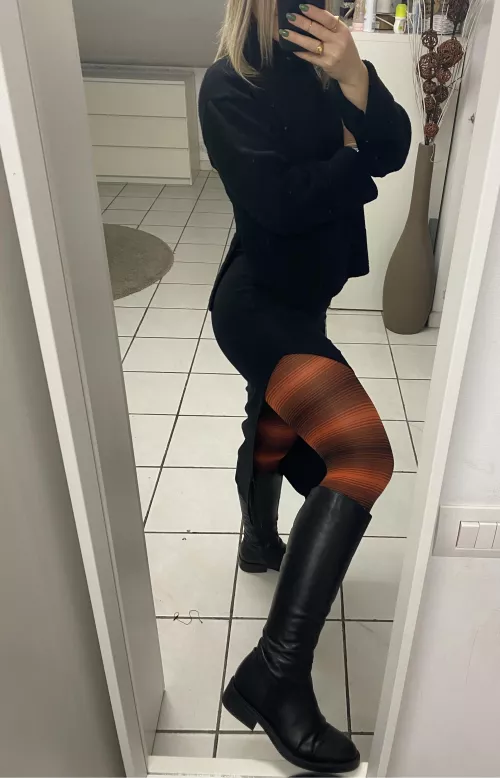 My tight leather boots