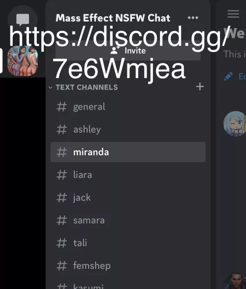 New Discord for Mass Effect NSFW media and chat