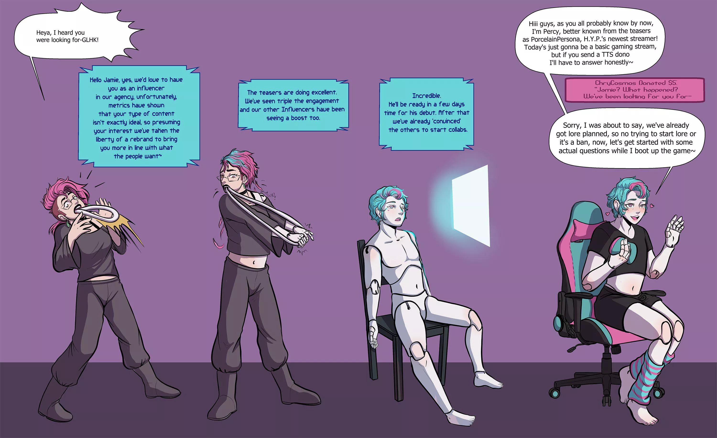 On the bright side he makes a pretty doll! (Art by MaraMoose)