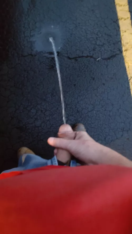 Parking lot piss