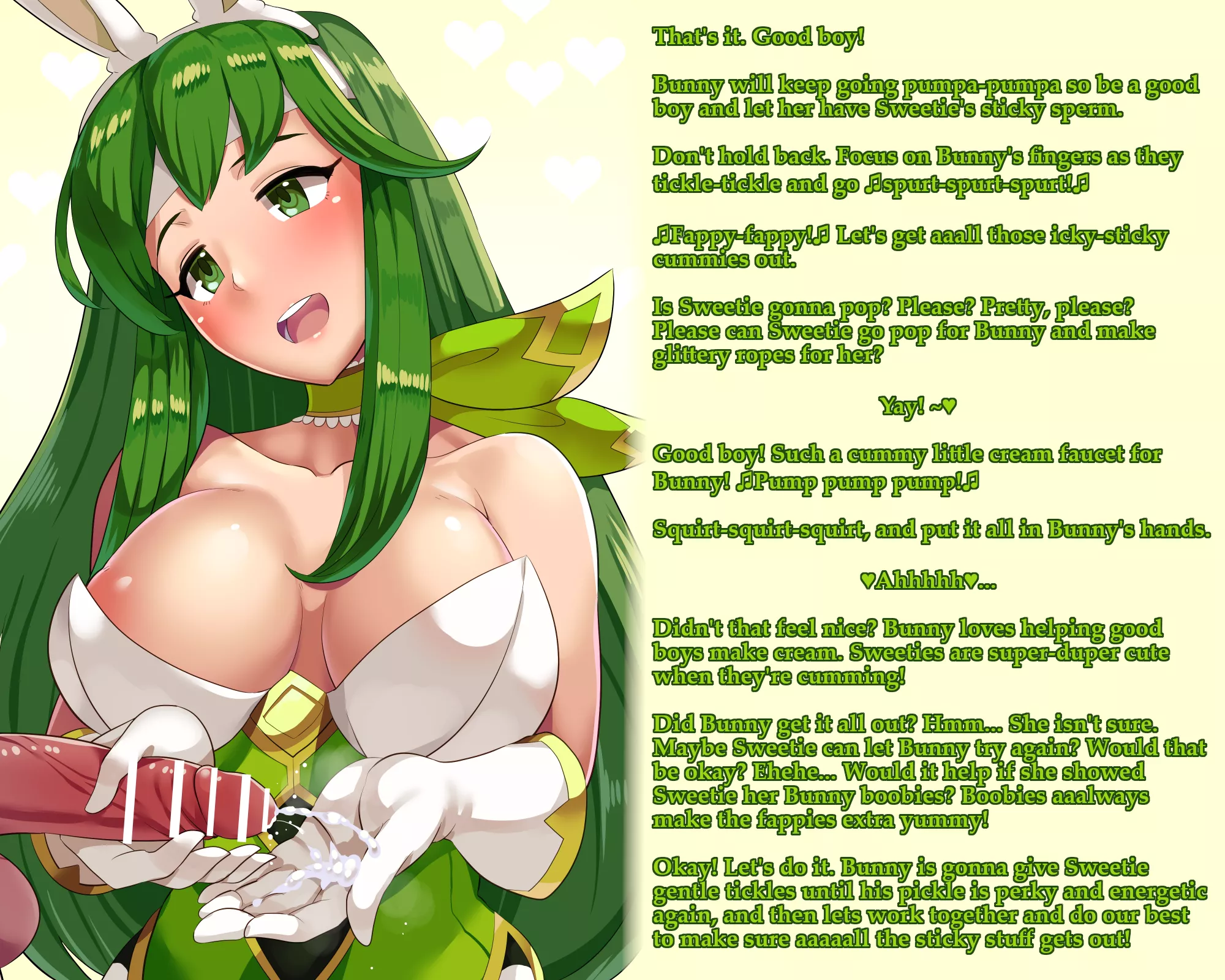 Pretty 🐰Bunny🐰 wants to help 😍Sweetie😍 make sperm. 💦 [handjob][sweetie][encouragement]