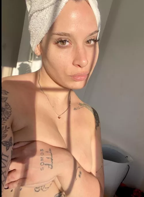 Right out of the shower feeling a little naughty…