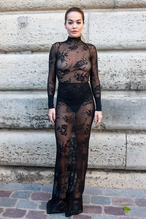 Rita Ora leaving nothing to the imagination