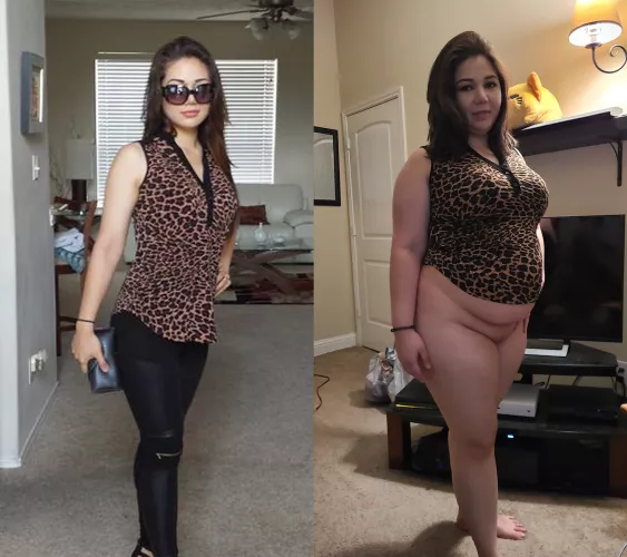 Same girl. Same top. But something seems different..