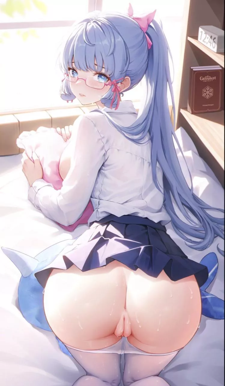 She’s dripping wet