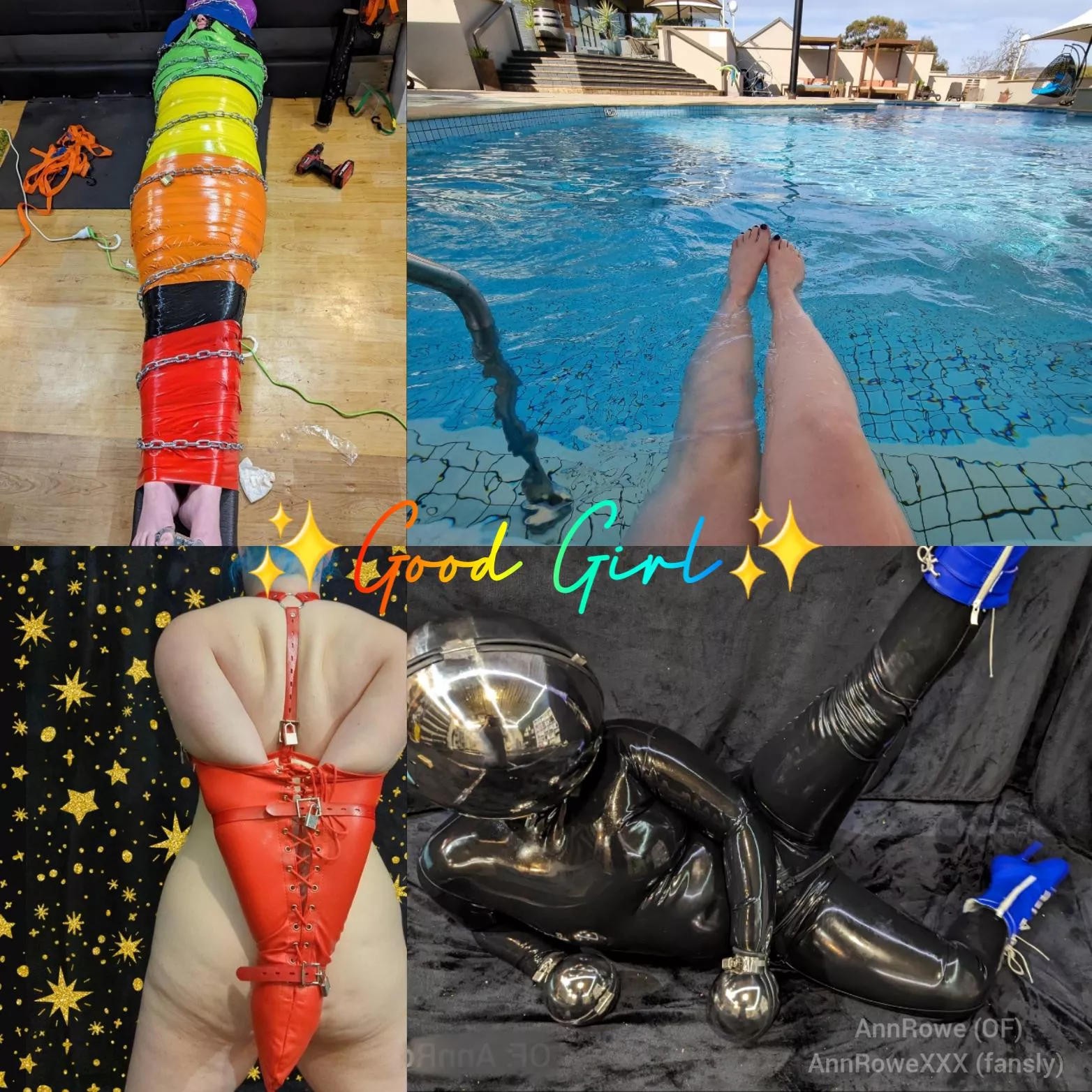 Shiny latex, shiny mummification, and so much more