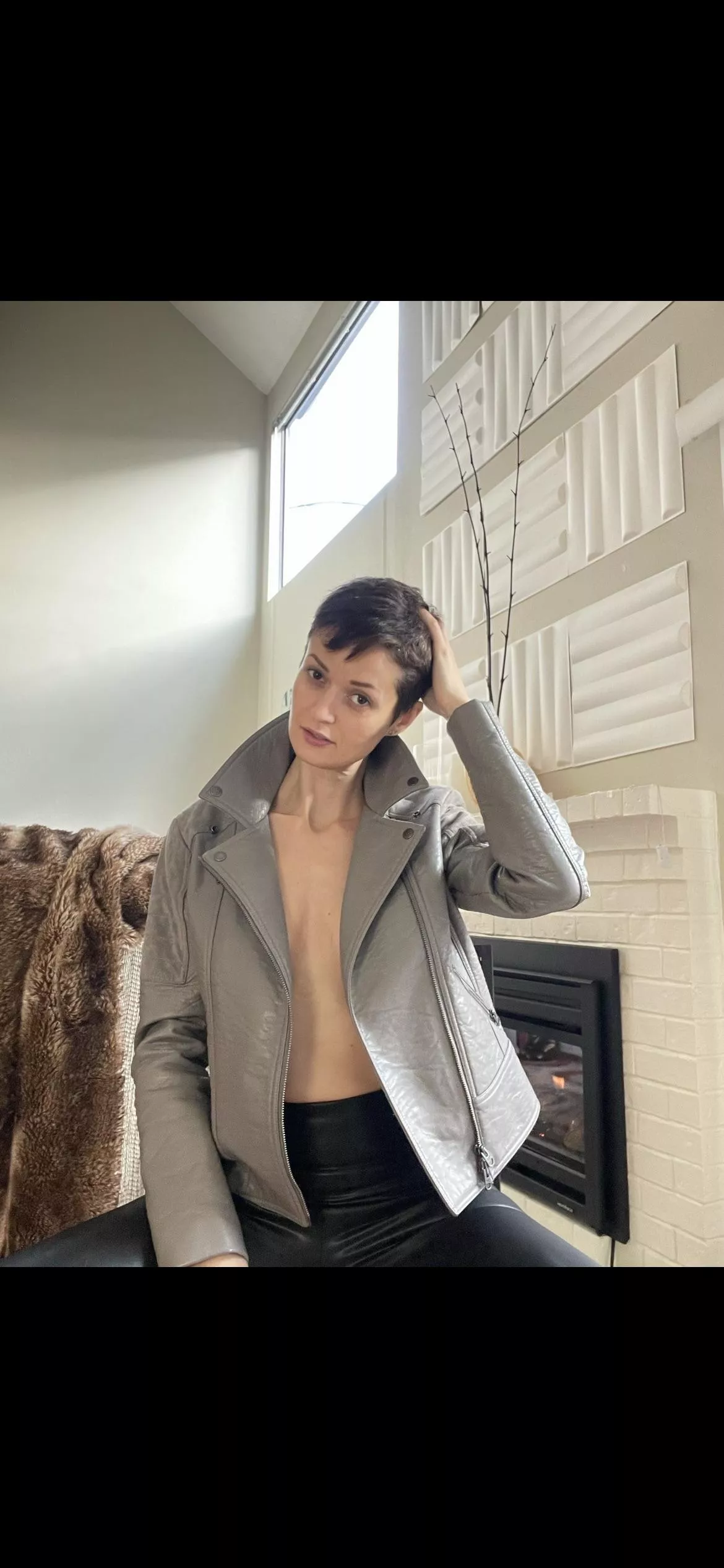 Short hair, no makeup, just me