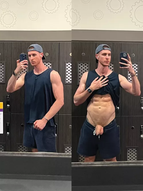 Sorry to the guys that walked in and saw me taking this