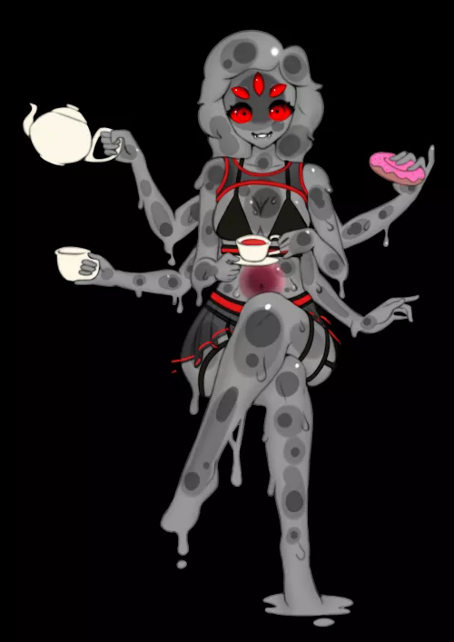 Spider-Slime Girl (art by Kevin N on Fiverr)