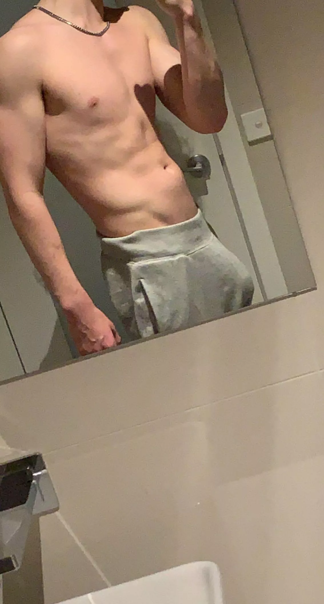 The reason I don’t wear grey pants in public