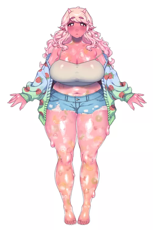 Thighs made of (strawberry) jelly (muroku/aimichiyo0526)