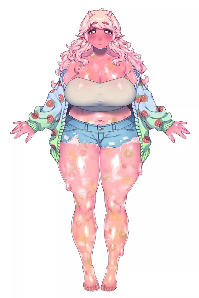 Thighs made of (strawberry) jelly (muroku/aimichiyo0526)